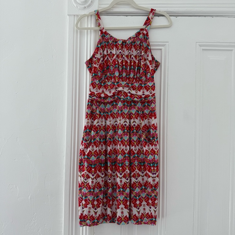🦊 Kenar Multicolor Abstract Print Dress